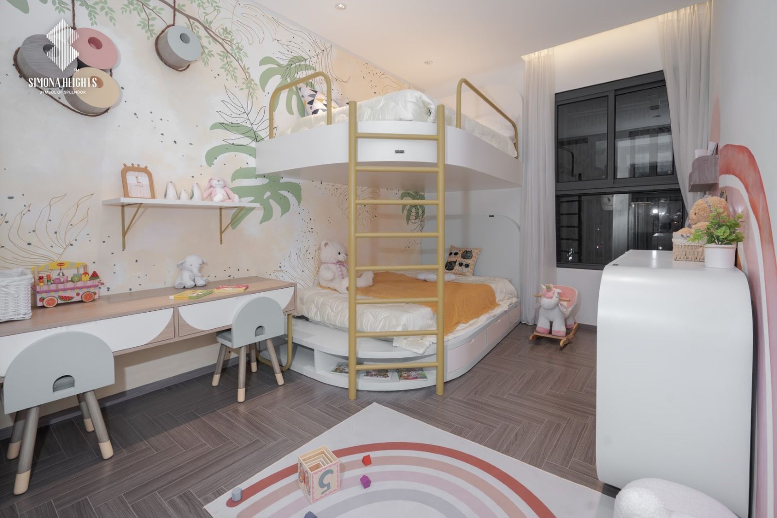 Phòng ngủ trẻ em căn hộ mẫu 2 phòng ngủ Simona Heights Quy Nhơn